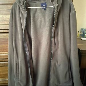 3 pockets fleece jacket with hood